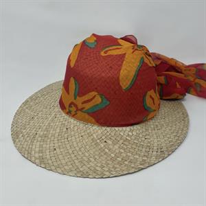 Cappello Paglia Rosso