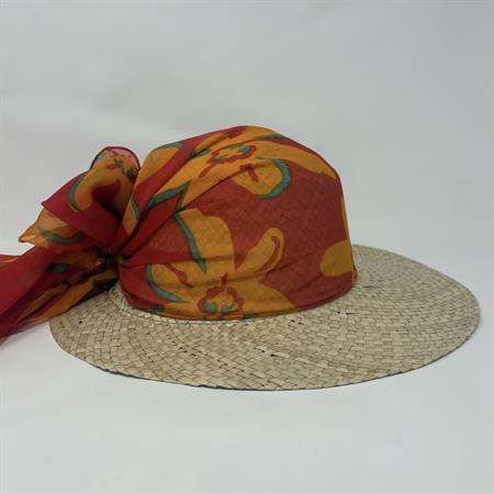 Cappello Paglia Rosso