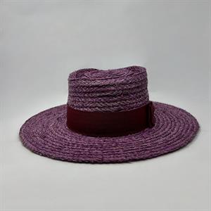 Cappello Paglia Viola