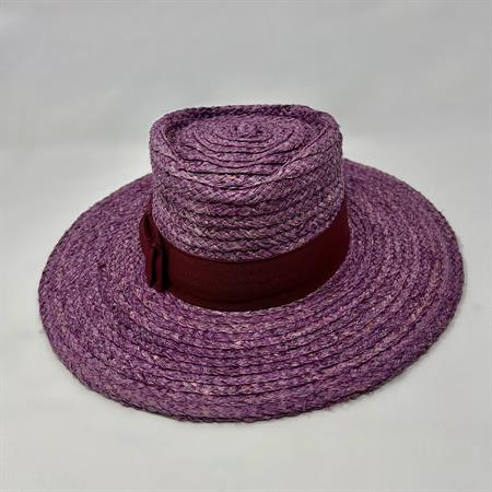 Cappello Paglia Viola