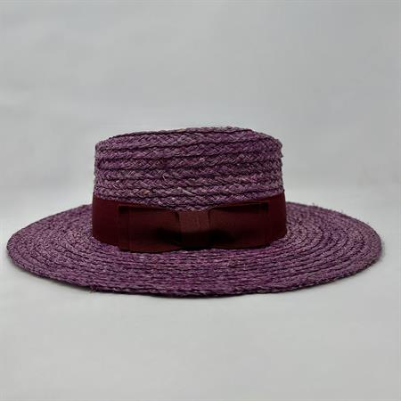 Cappello Paglia Viola