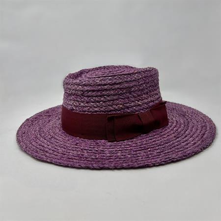 Cappello Paglia Viola