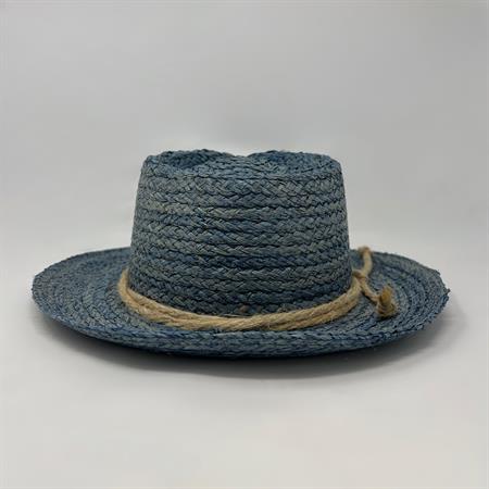 Cappello Paglia Blu