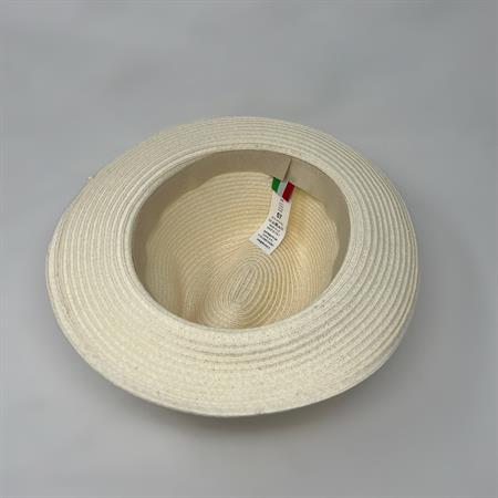 Cappello Paglia Naturale con Cinturino Nero